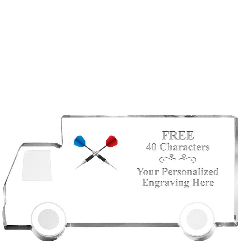 5" 4 WHEELER TRUCK ACRYLIC