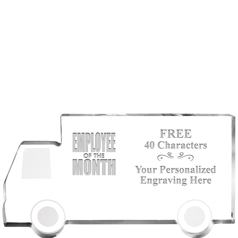 5" 4 WHEELER TRUCK ACRYLIC