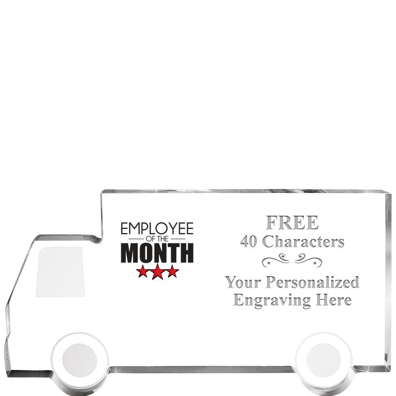 5" 4 WHEELER TRUCK ACRYLIC