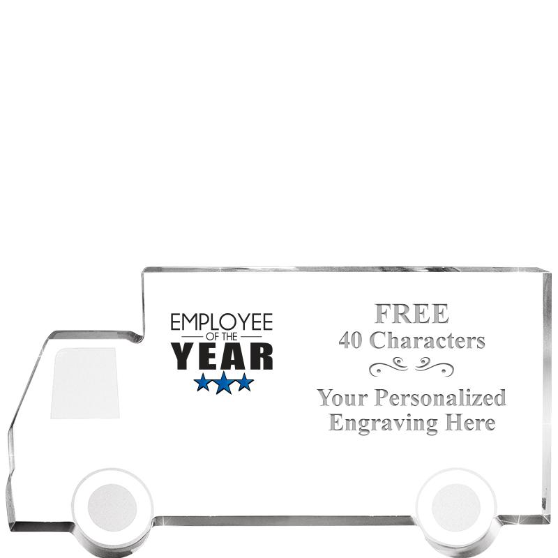 5" 4 WHEELER TRUCK ACRYLIC