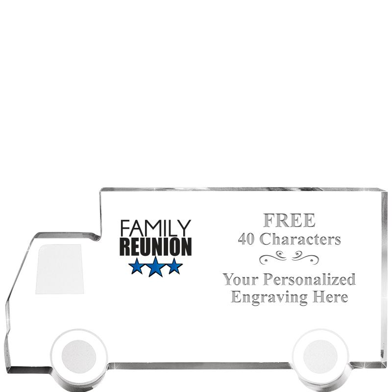 5" 4 WHEELER TRUCK ACRYLIC