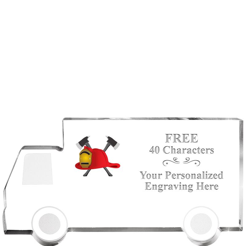 5" 4 WHEELER TRUCK ACRYLIC