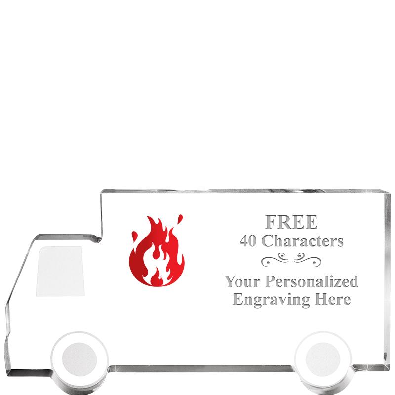 5" 4 WHEELER TRUCK ACRYLIC