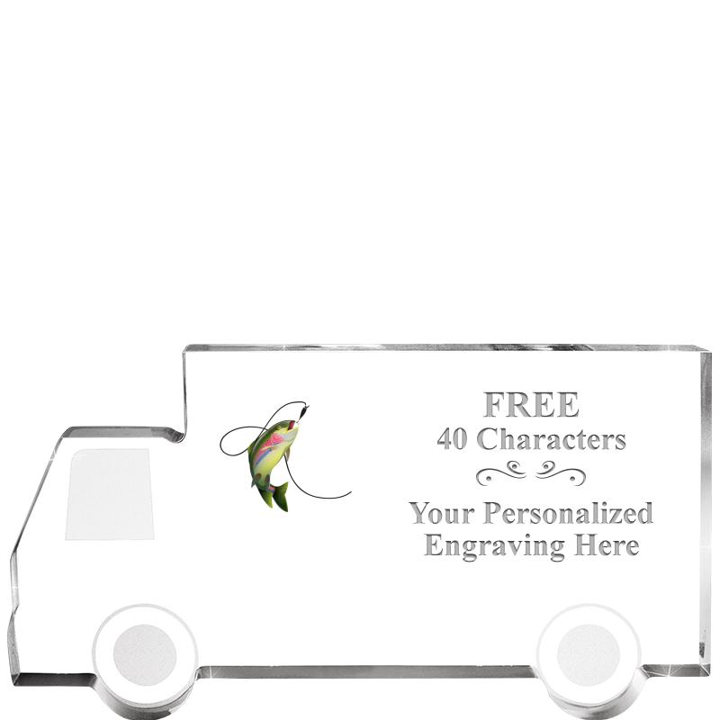 5" 4 WHEELER TRUCK ACRYLIC