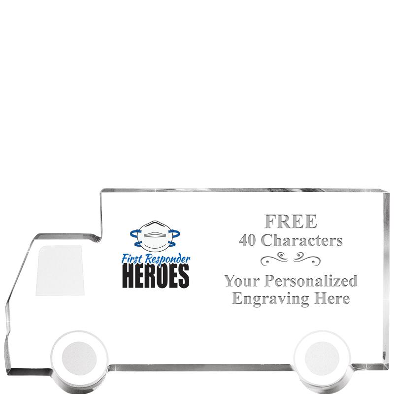 5" 4 WHEELER TRUCK ACRYLIC