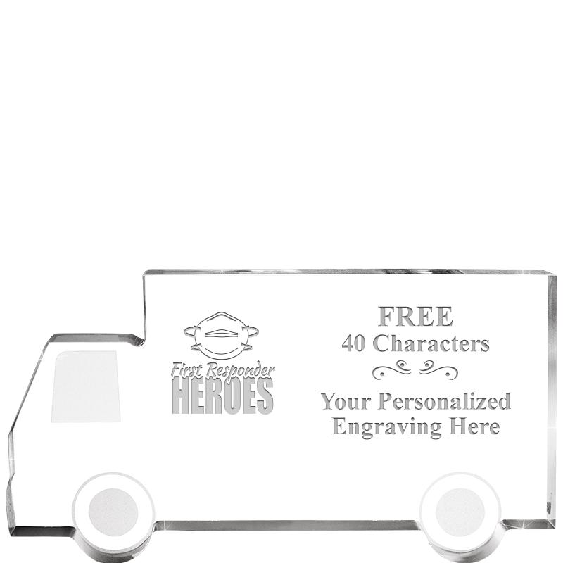 5" 4 WHEELER TRUCK ACRYLIC