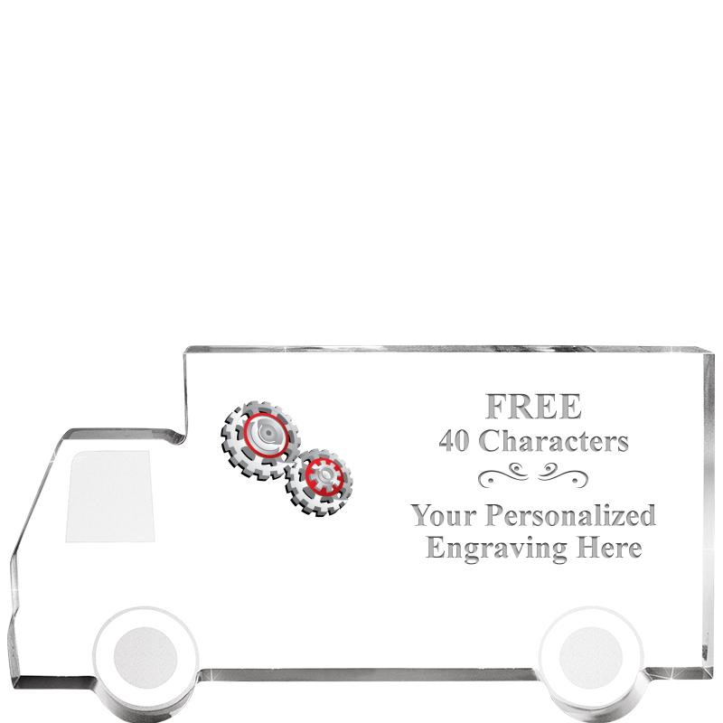 5" 4 WHEELER TRUCK ACRYLIC