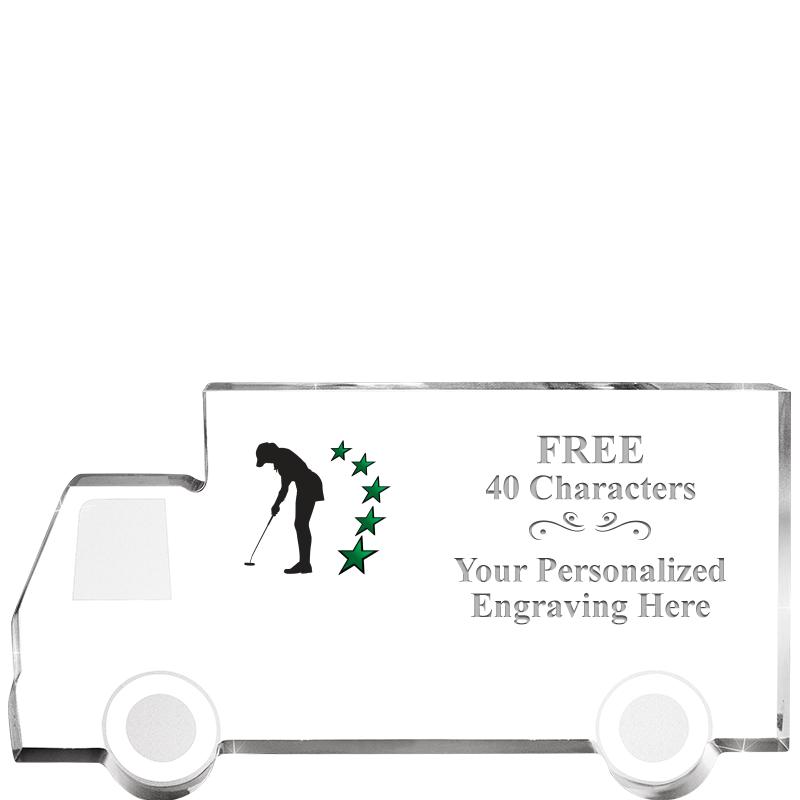 5" 4 WHEELER TRUCK ACRYLIC