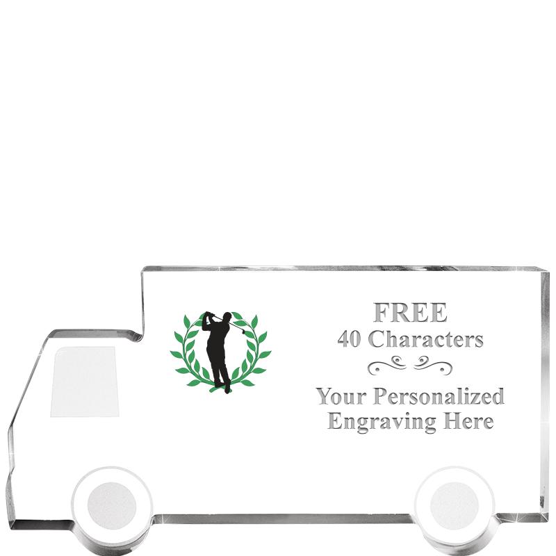 5" 4 WHEELER TRUCK ACRYLIC