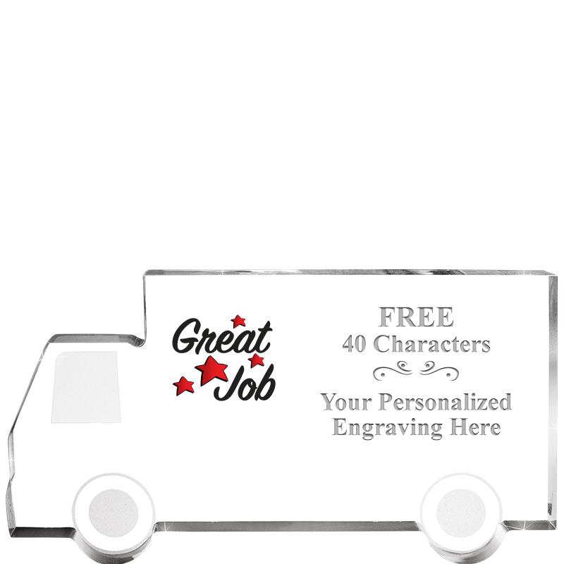 5" 4 WHEELER TRUCK ACRYLIC