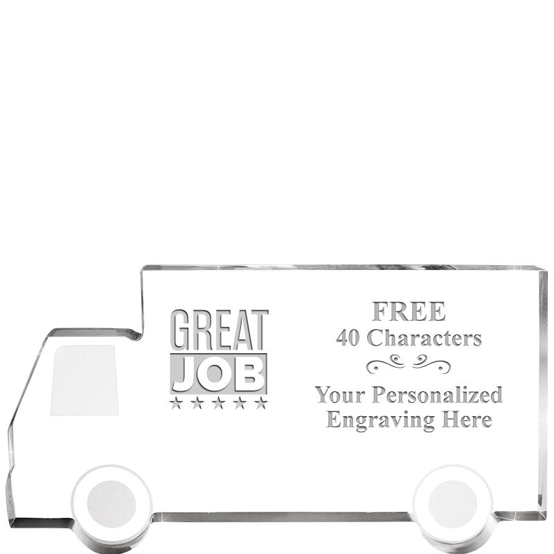 5" 4 WHEELER TRUCK ACRYLIC