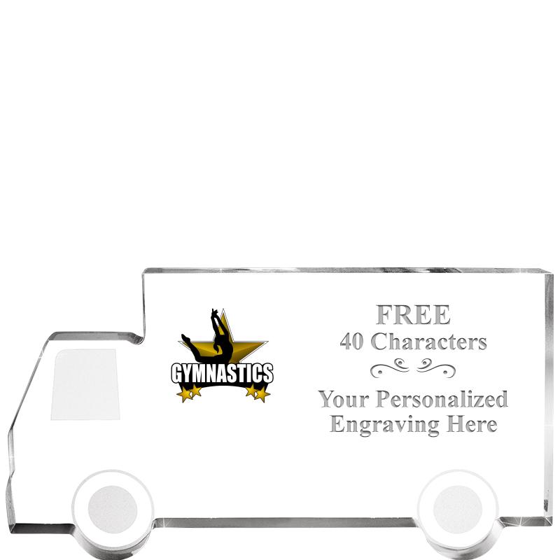5" 4 WHEELER TRUCK ACRYLIC