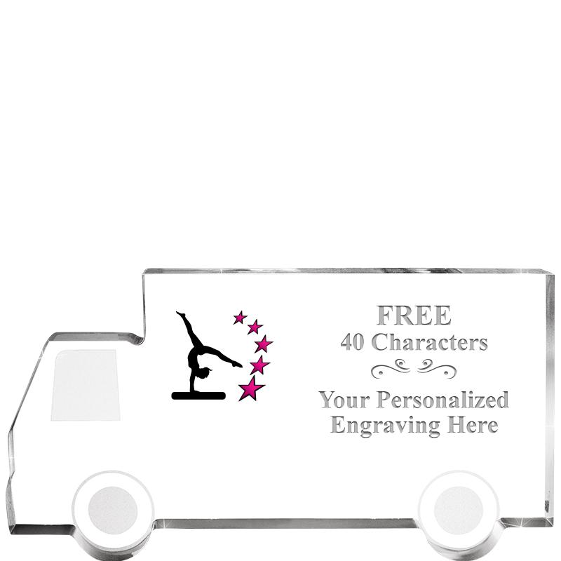 5" 4 WHEELER TRUCK ACRYLIC