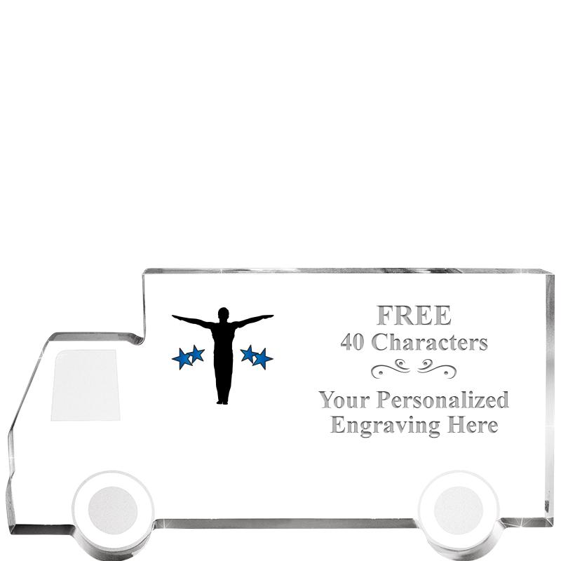 5" 4 WHEELER TRUCK ACRYLIC