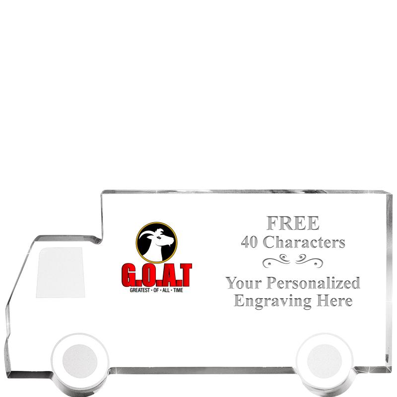 5" 4 WHEELER TRUCK ACRYLIC