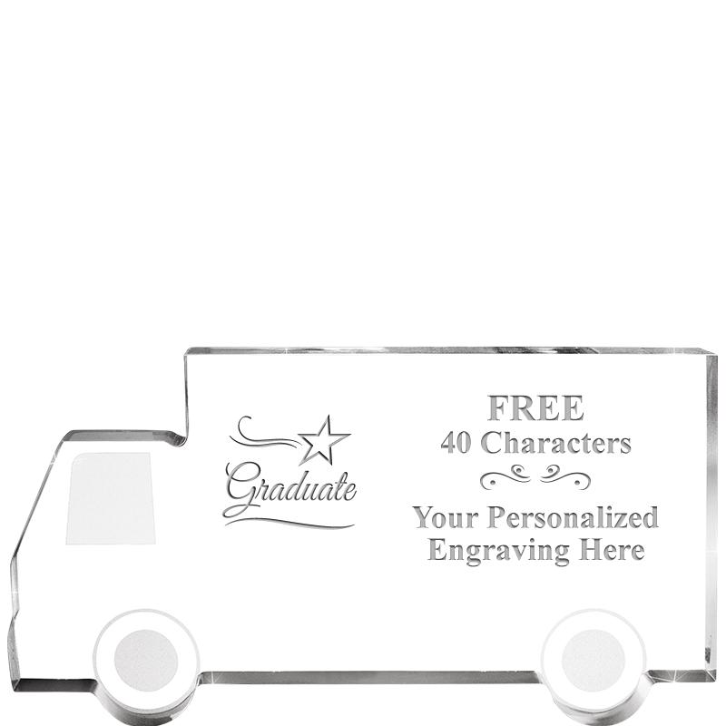 5" 4 WHEELER TRUCK ACRYLIC