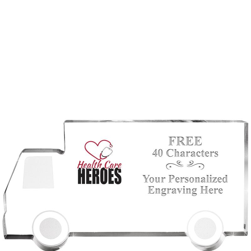 5" 4 WHEELER TRUCK ACRYLIC