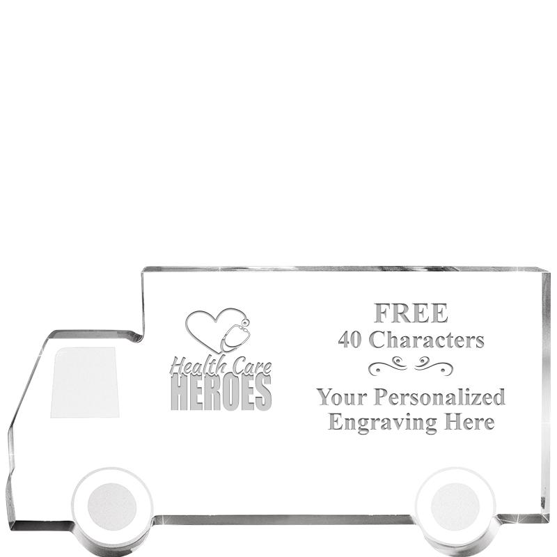 5" 4 WHEELER TRUCK ACRYLIC