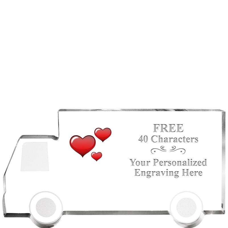 5" 4 WHEELER TRUCK ACRYLIC