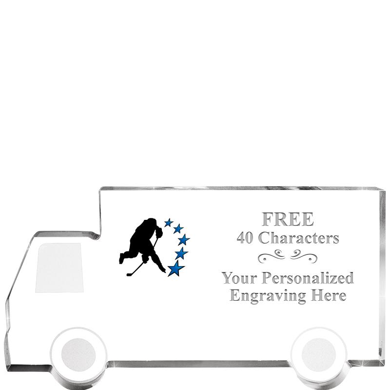 5" 4 WHEELER TRUCK ACRYLIC