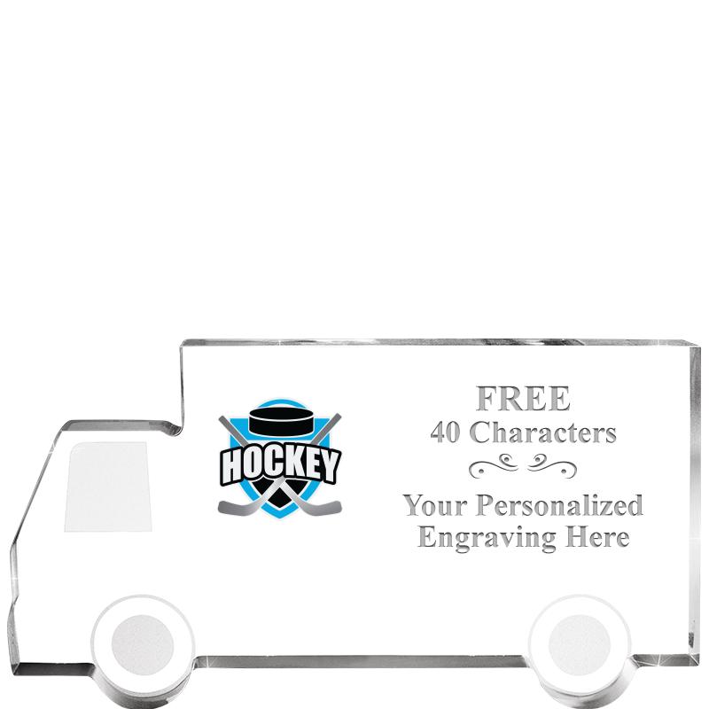 5" 4 WHEELER TRUCK ACRYLIC