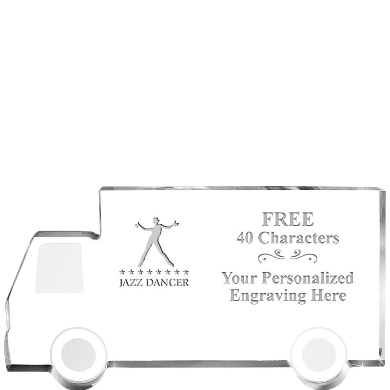 5" 4 WHEELER TRUCK ACRYLIC