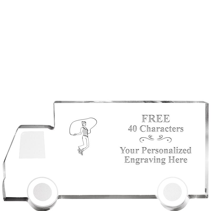 5" 4 WHEELER TRUCK ACRYLIC