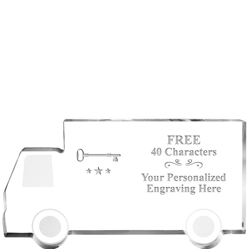 5" 4 WHEELER TRUCK ACRYLIC