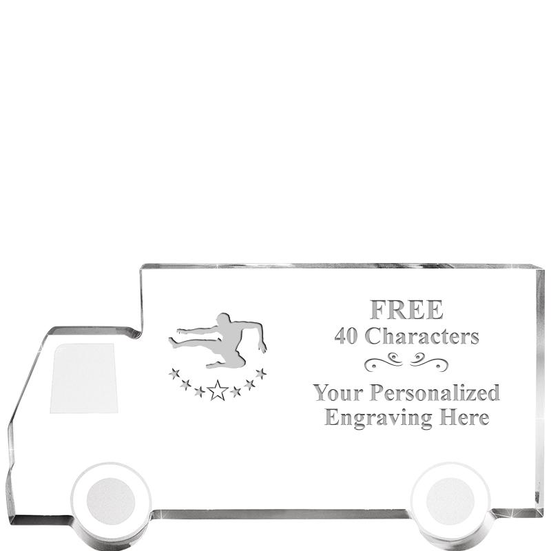 5" 4 WHEELER TRUCK ACRYLIC