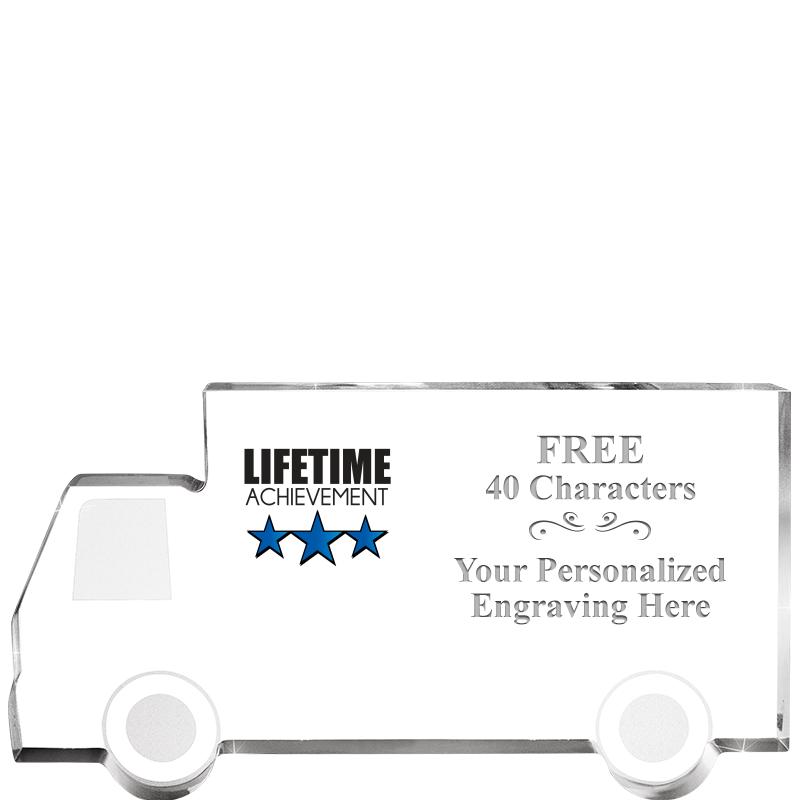 5" 4 WHEELER TRUCK ACRYLIC