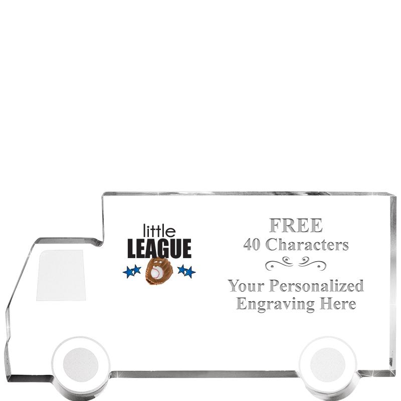 5" 4 WHEELER TRUCK ACRYLIC