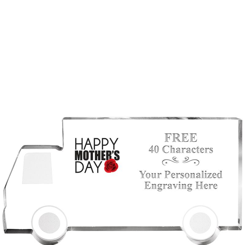 5" 4 WHEELER TRUCK ACRYLIC