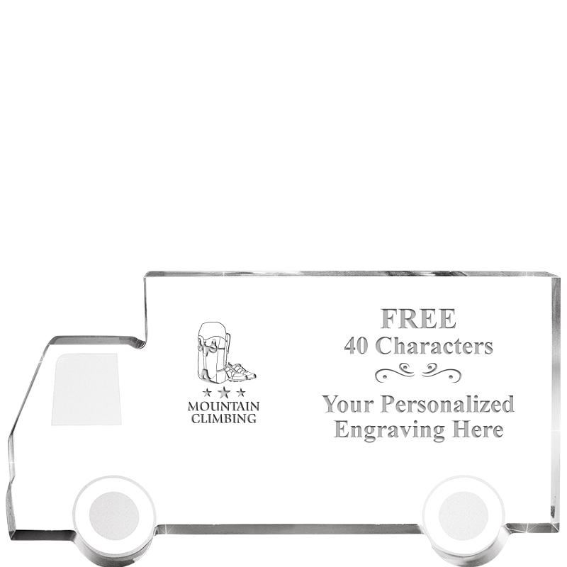 5" 4 WHEELER TRUCK ACRYLIC