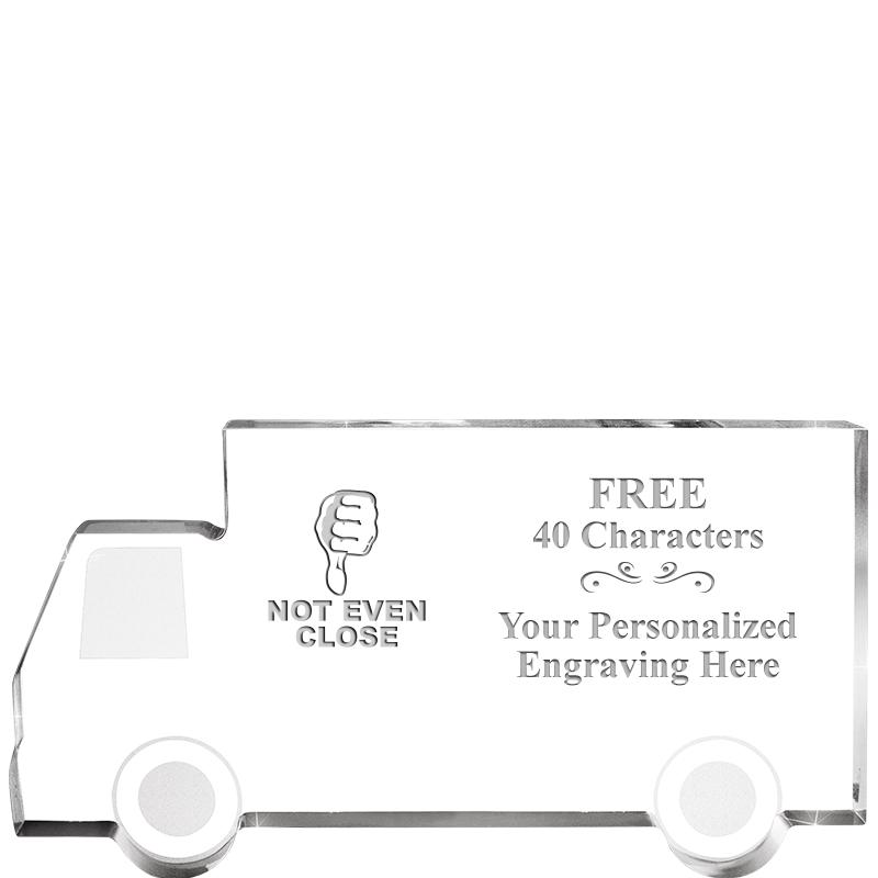 5" 4 WHEELER TRUCK ACRYLIC