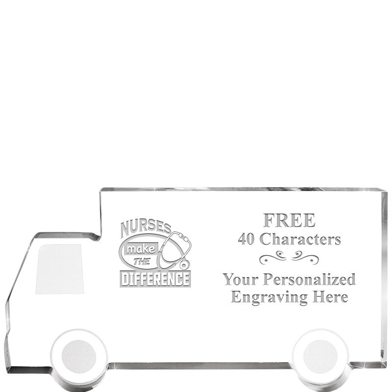 5" 4 WHEELER TRUCK ACRYLIC