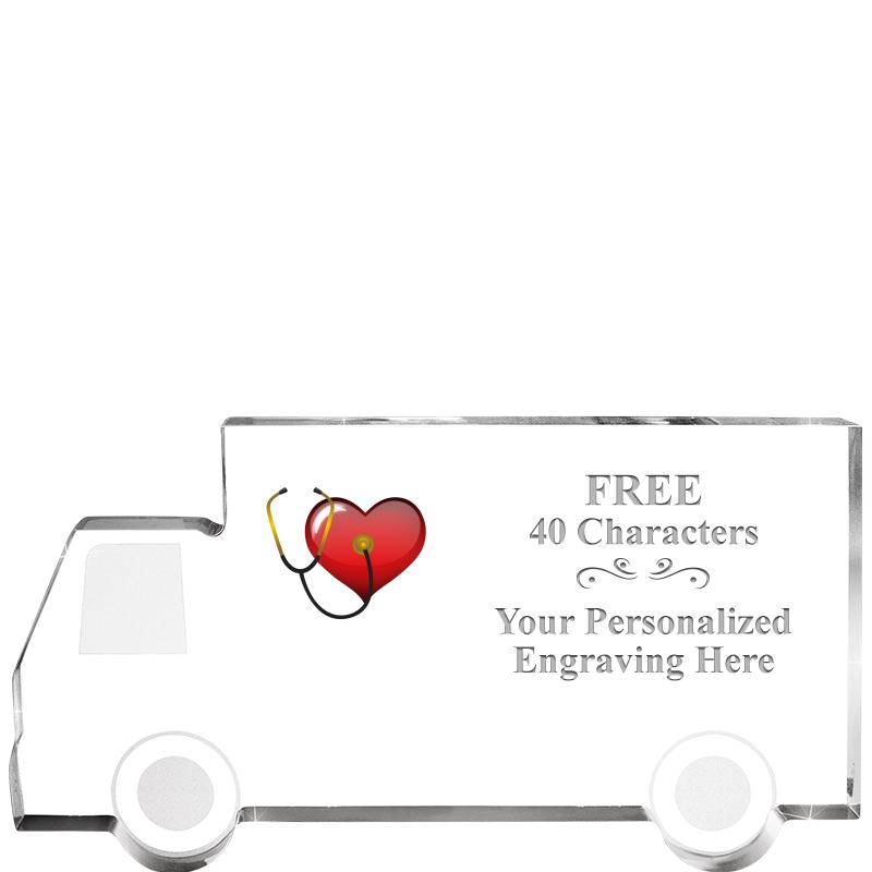 5" 4 WHEELER TRUCK ACRYLIC