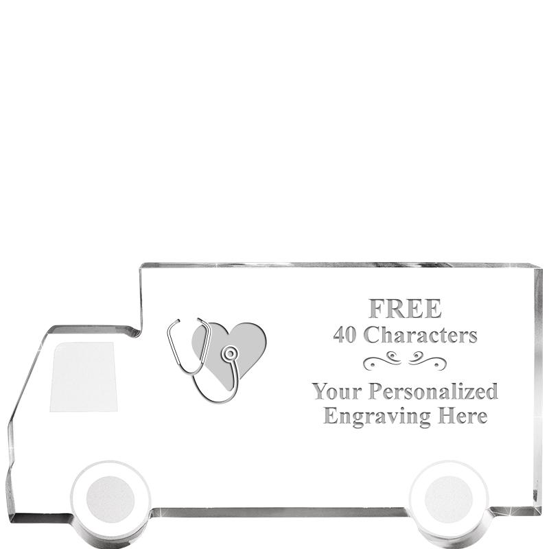 5" 4 WHEELER TRUCK ACRYLIC