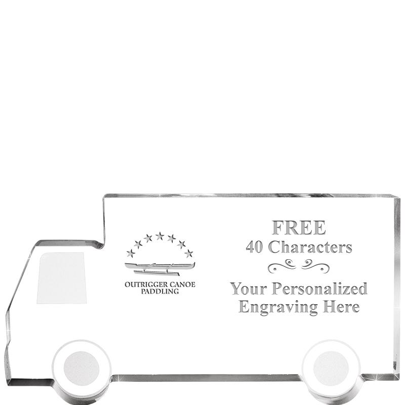 5" 4 WHEELER TRUCK ACRYLIC