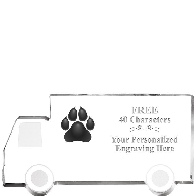 5" 4 WHEELER TRUCK ACRYLIC