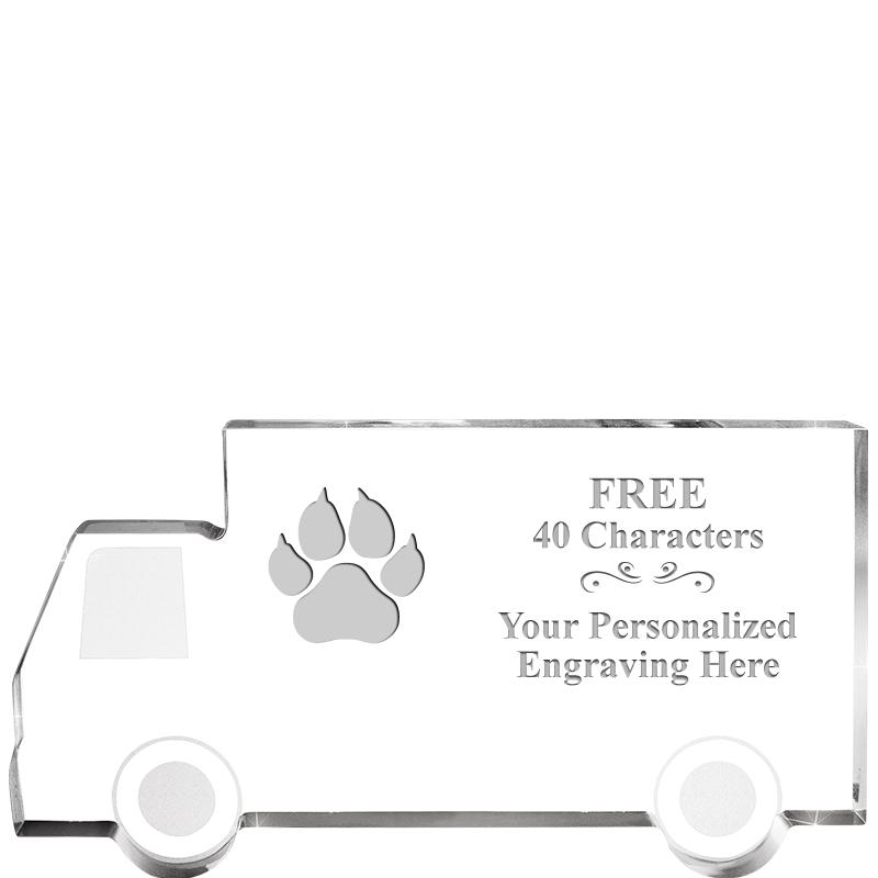 5" 4 WHEELER TRUCK ACRYLIC