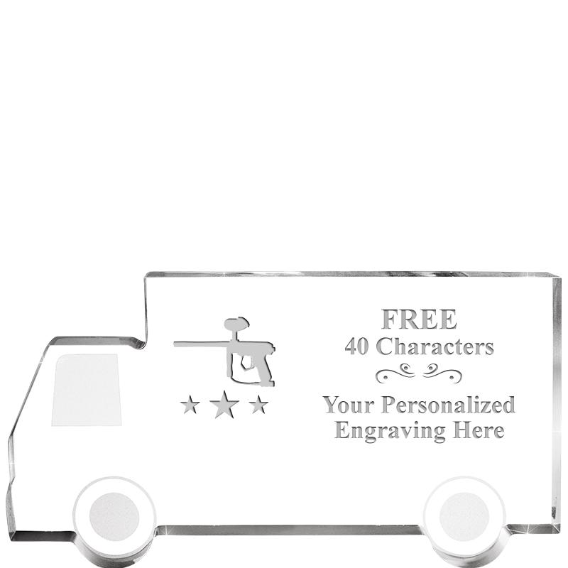 5" 4 WHEELER TRUCK ACRYLIC