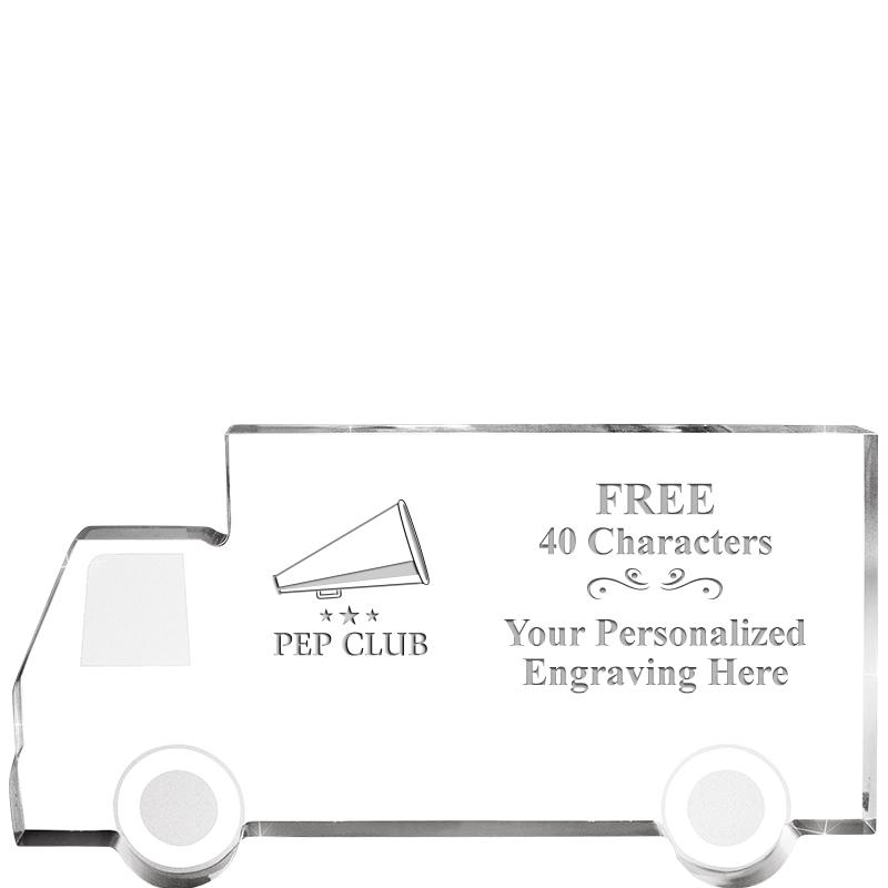 5" 4 WHEELER TRUCK ACRYLIC