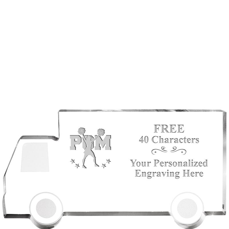 5" 4 WHEELER TRUCK ACRYLIC