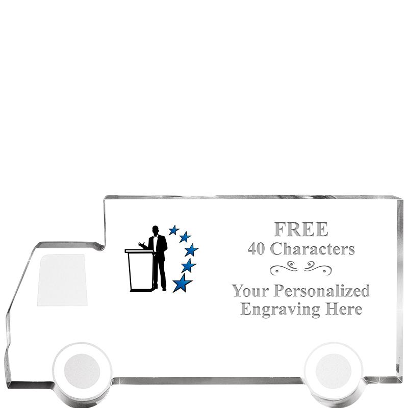 5" 4 WHEELER TRUCK ACRYLIC