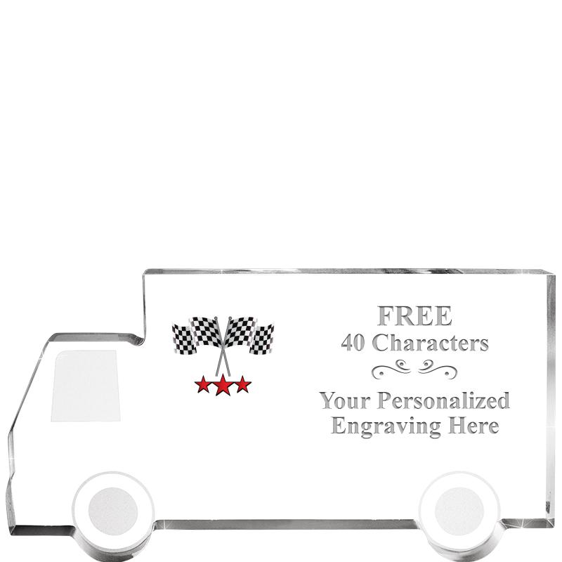 5" 4 WHEELER TRUCK ACRYLIC