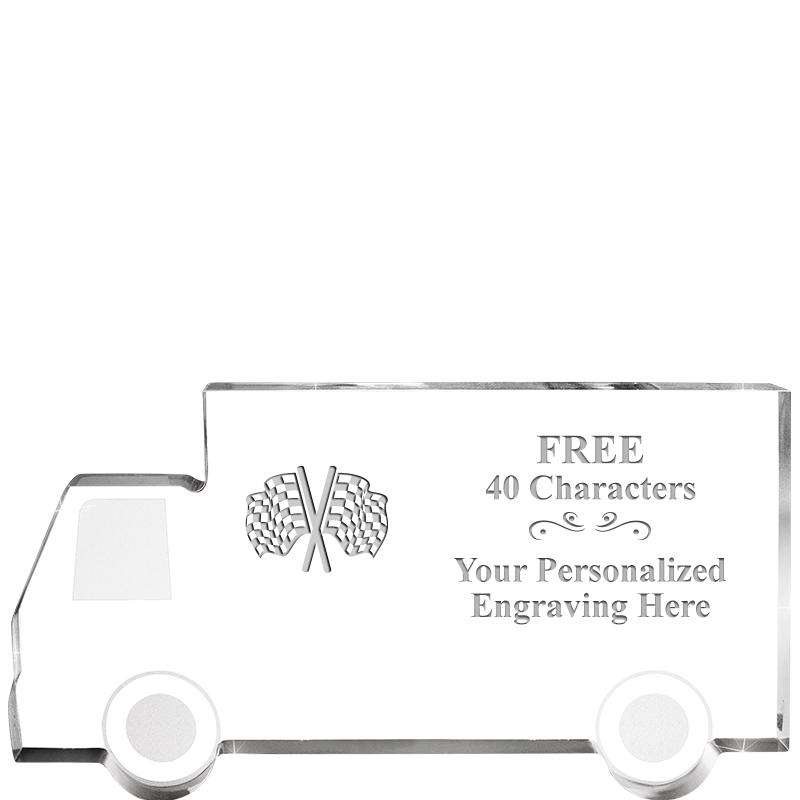 5" 4 WHEELER TRUCK ACRYLIC