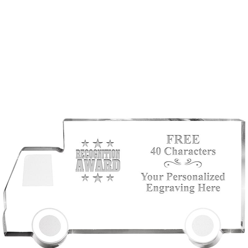 5" 4 WHEELER TRUCK ACRYLIC