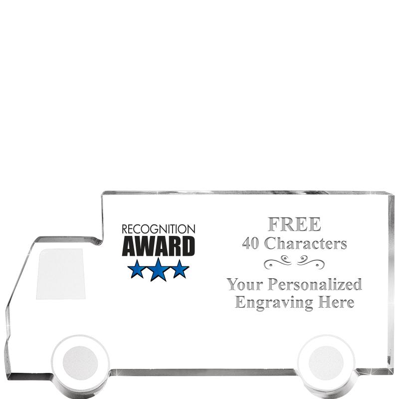 5" 4 WHEELER TRUCK ACRYLIC