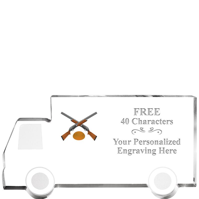 5" 4 WHEELER TRUCK ACRYLIC