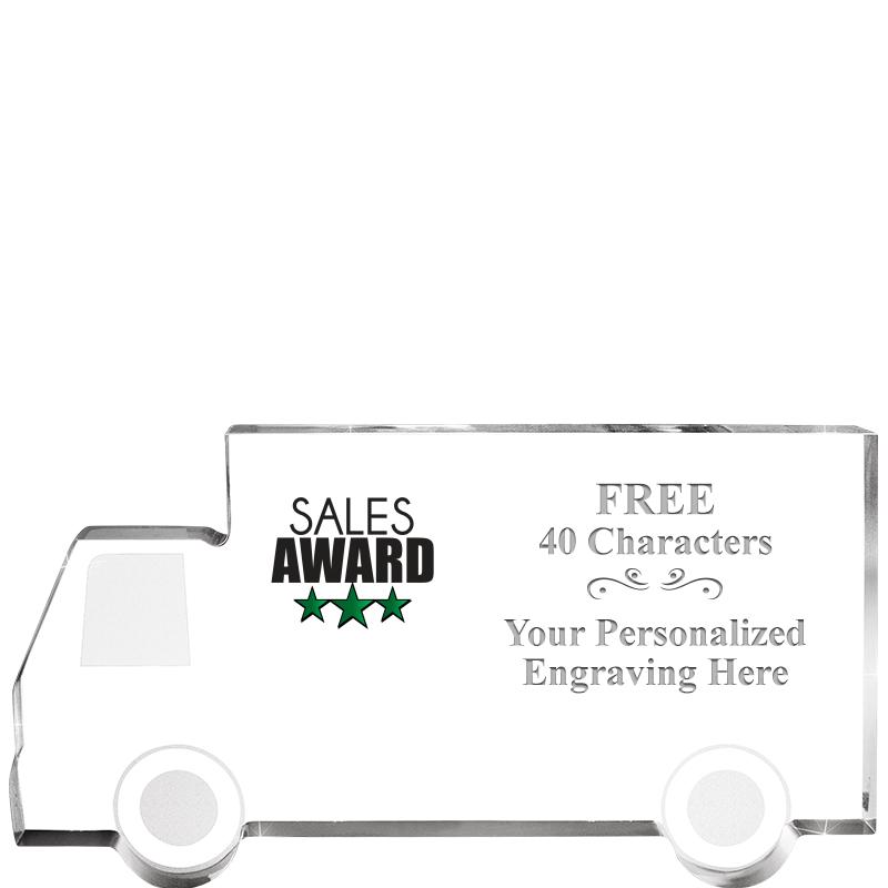 5" 4 WHEELER TRUCK ACRYLIC